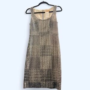 NWT Tory Burch Sequin Plaid Shift Dress